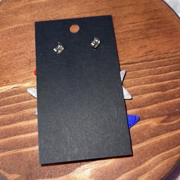 Patriotic Stars. Polymer Clay Earrings! - Picture 3 of 3